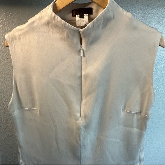 Loewe 100% Silk sleeveless blouse tank cream ivory sz 40 10 Large luxury Rare - Picture 14 of 14